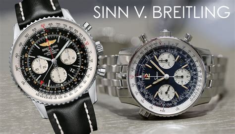 sinn navitimer vs breitling|Breitling watch alternative.